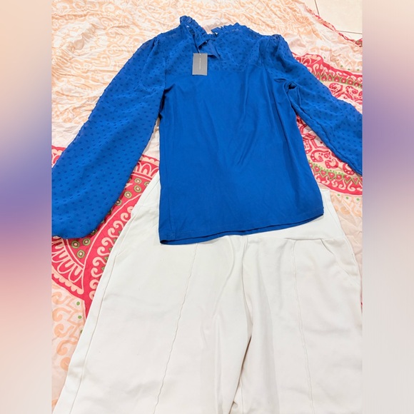 Suzy Shier Cream Wide-Leg Pants - Picture 2 of 5